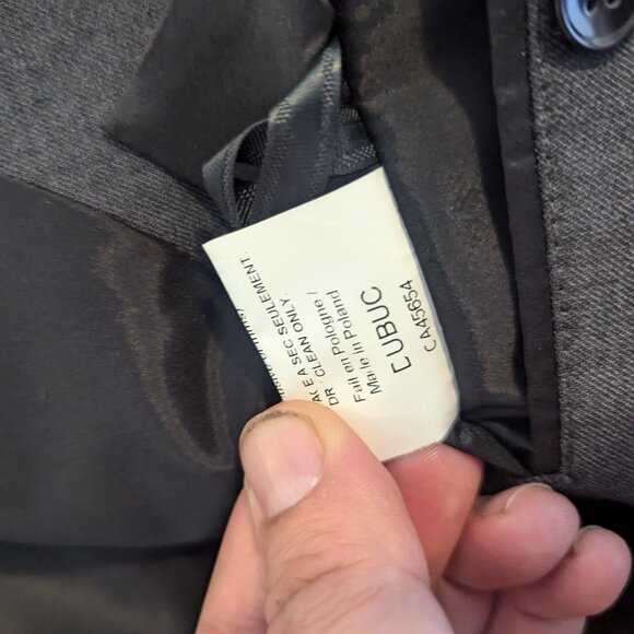 PHILIPPE DUBUC - Ribbed shawl collar jacket - Sz 02 - Picture 10 of 10